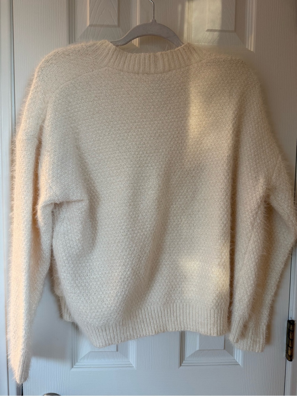 Common Projects Cream Open-Front Knit Cardigan - Picture 3 of 4